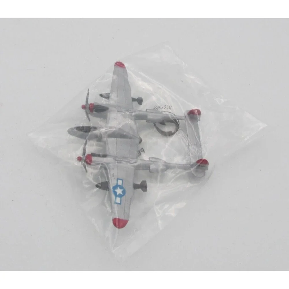 Dyna-Flites P-38 Lightning WWII Bomber Silver A109 Diecast